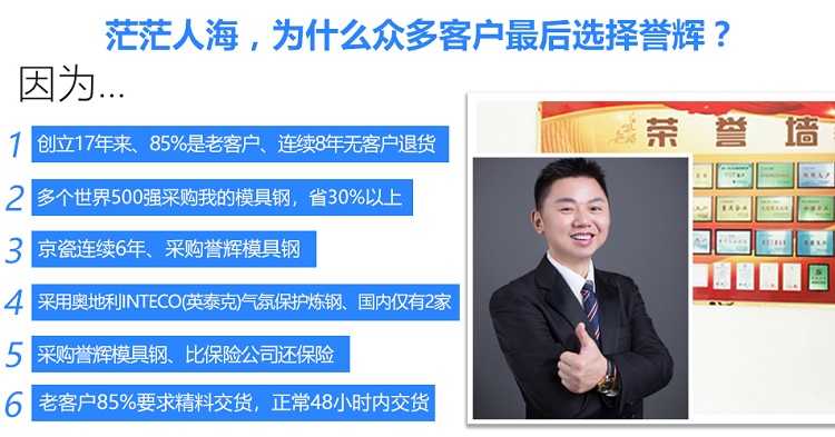 選擇譽輝模具鋼的6大理由 選擇譽輝模具鋼的6大理由